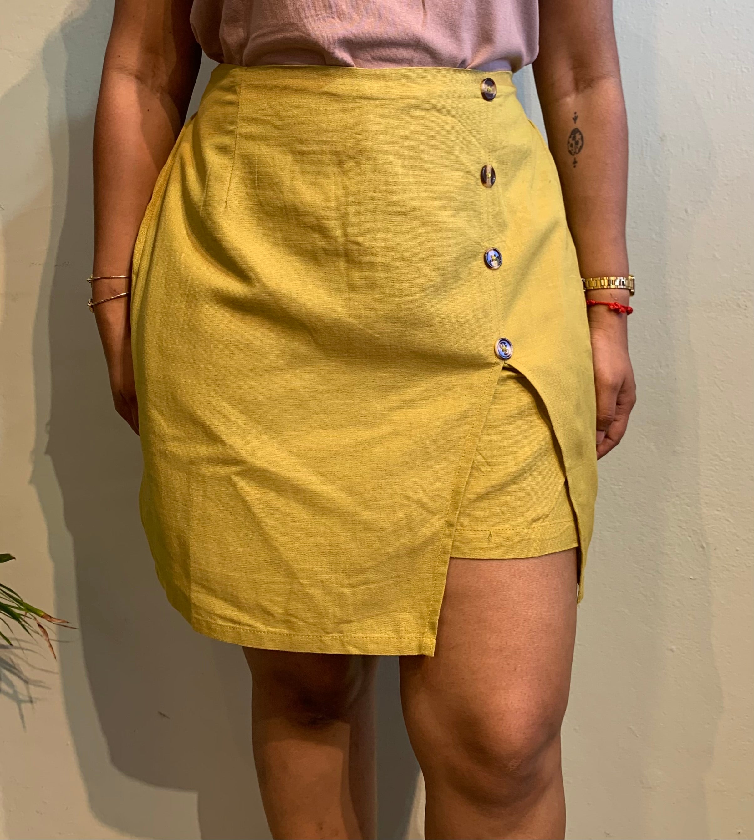 Buttoned Skort