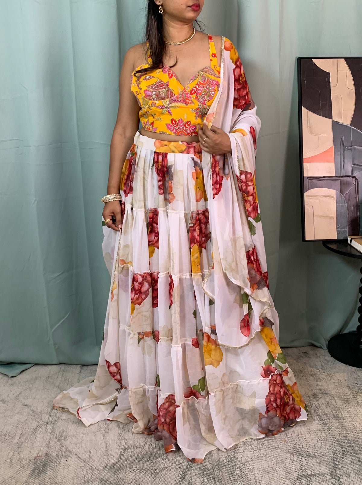Floral lehenga