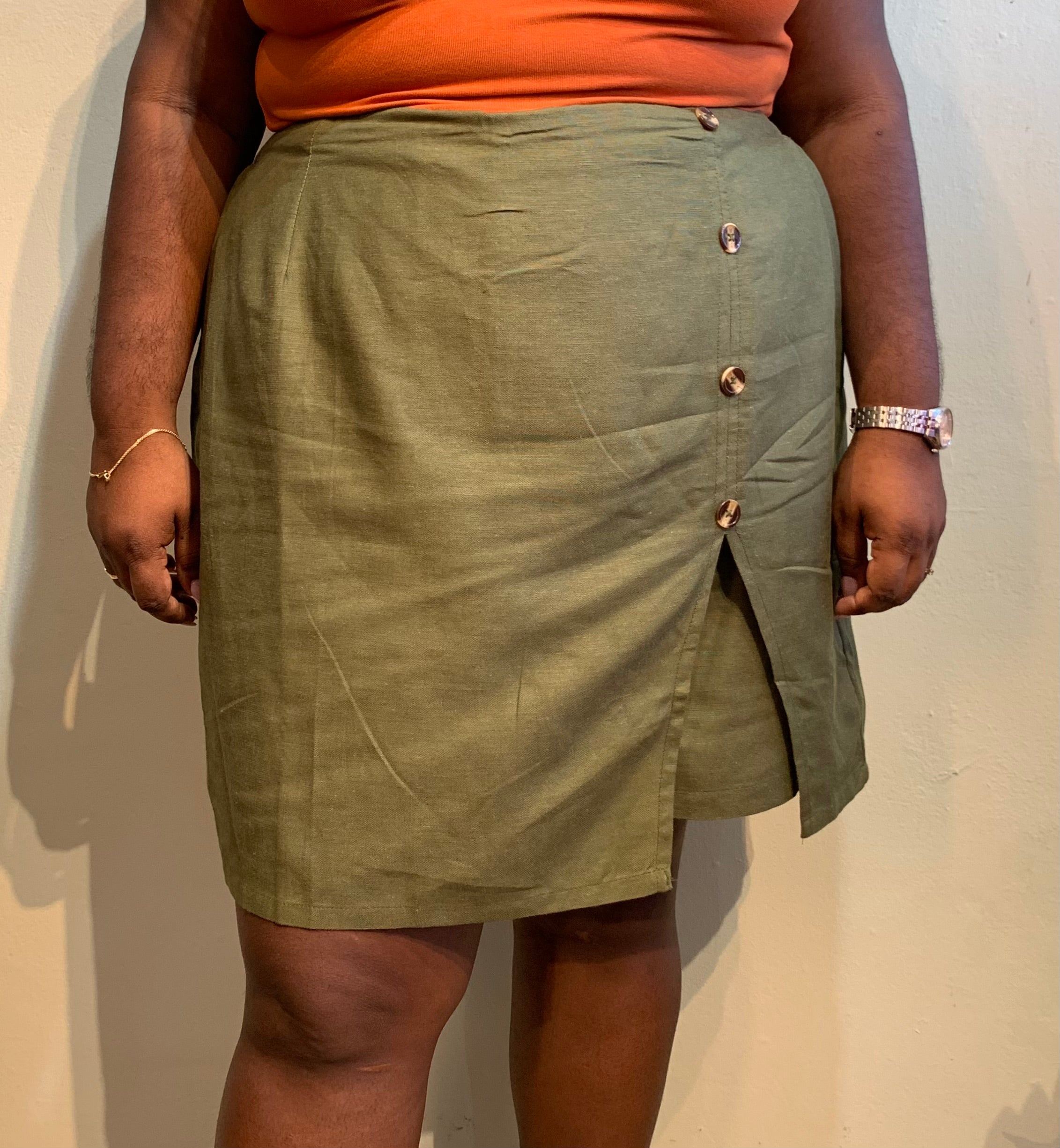 Buttoned Skort