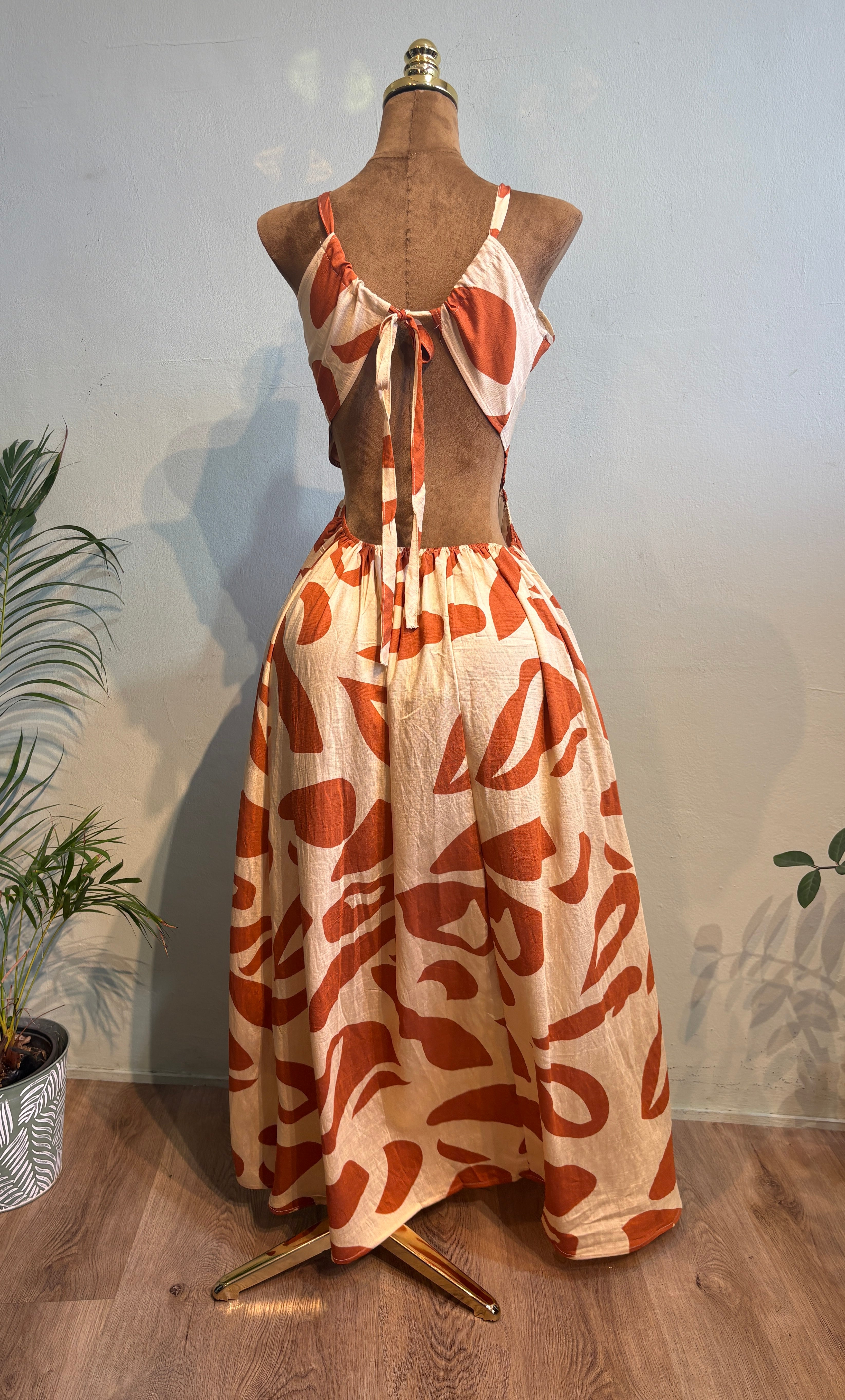 Chloe backless dress