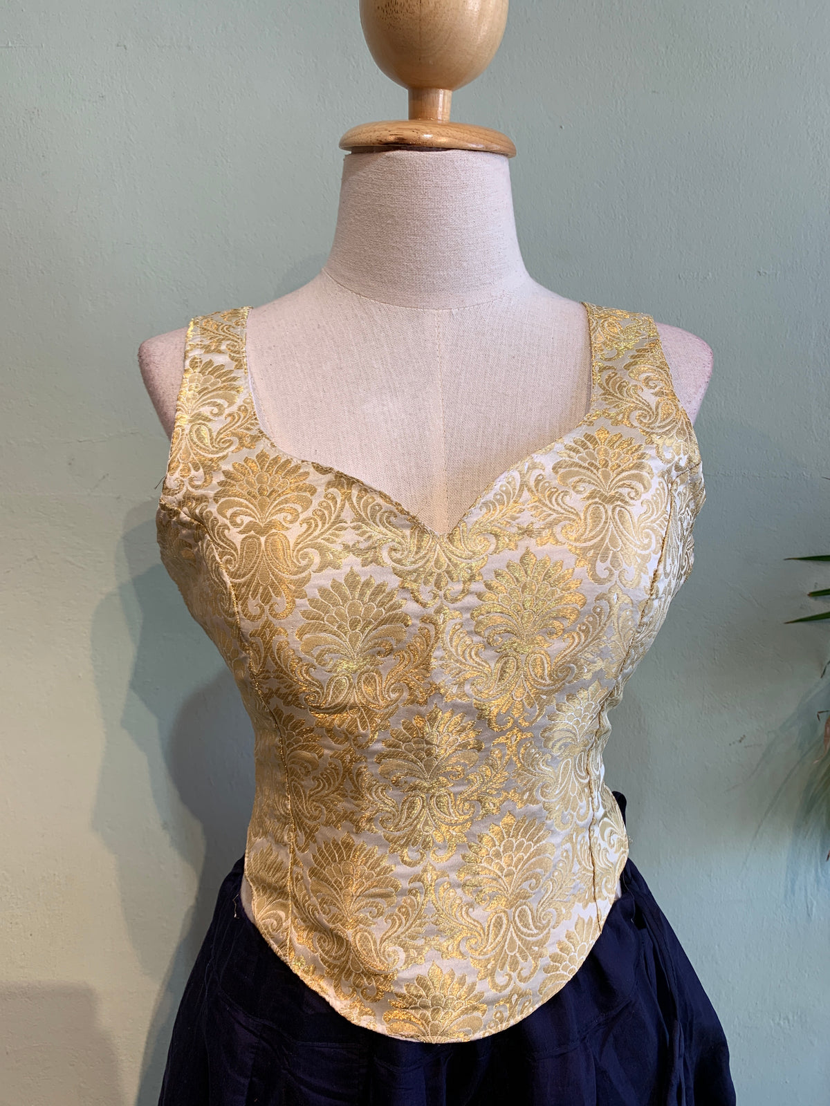 Corset choli brocade