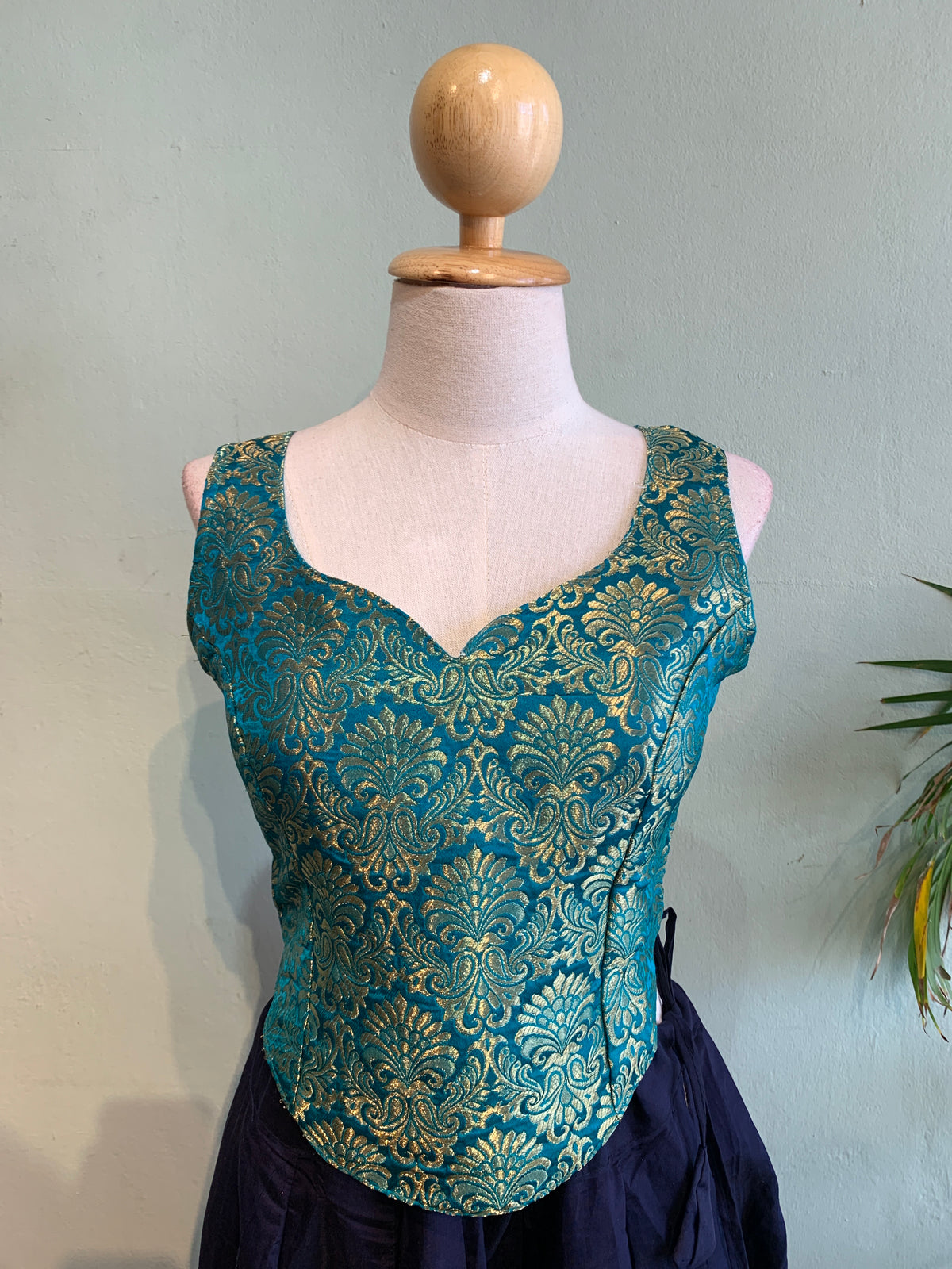Corset choli brocade