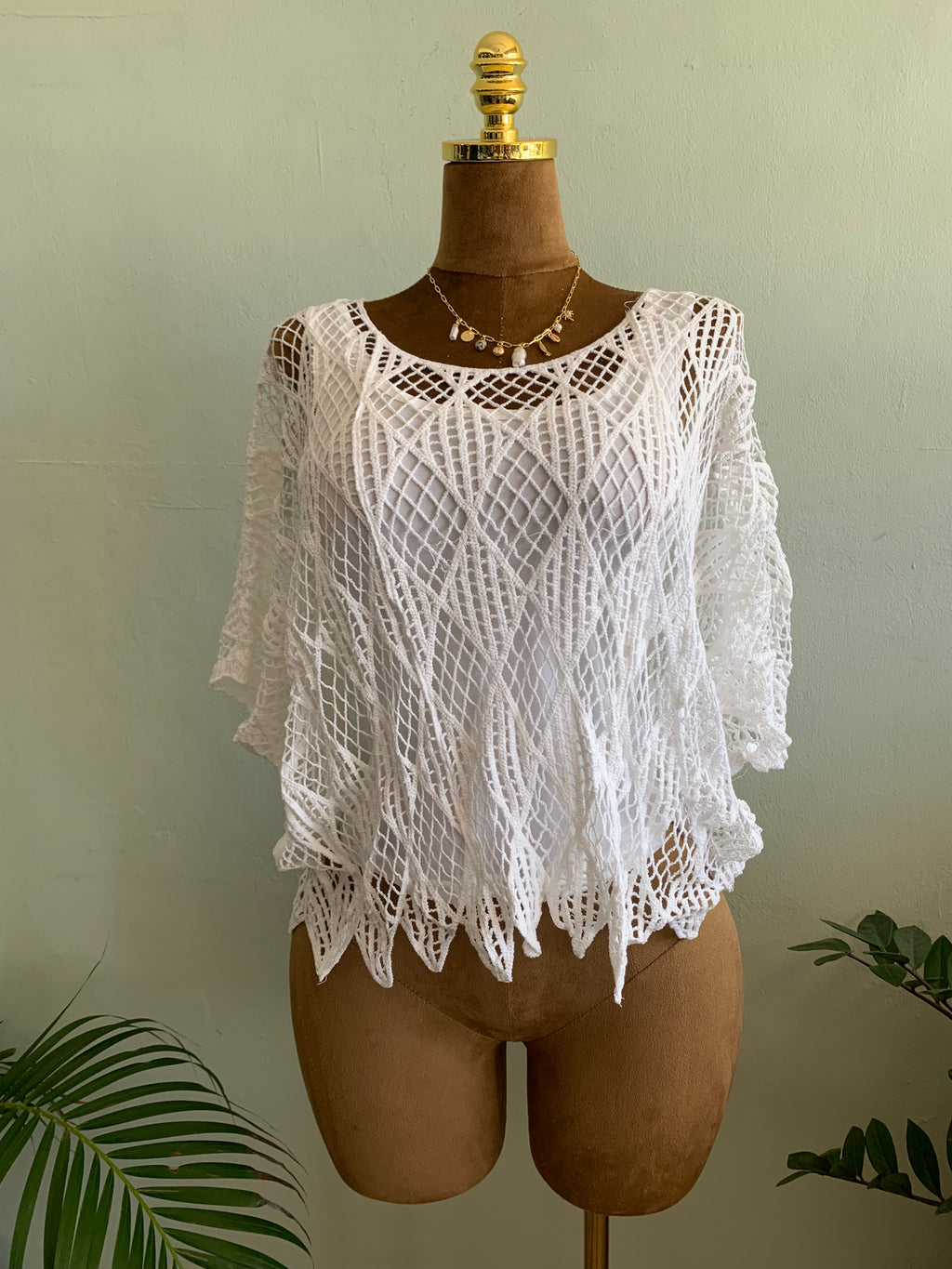 Tissia boho crochet blouse set