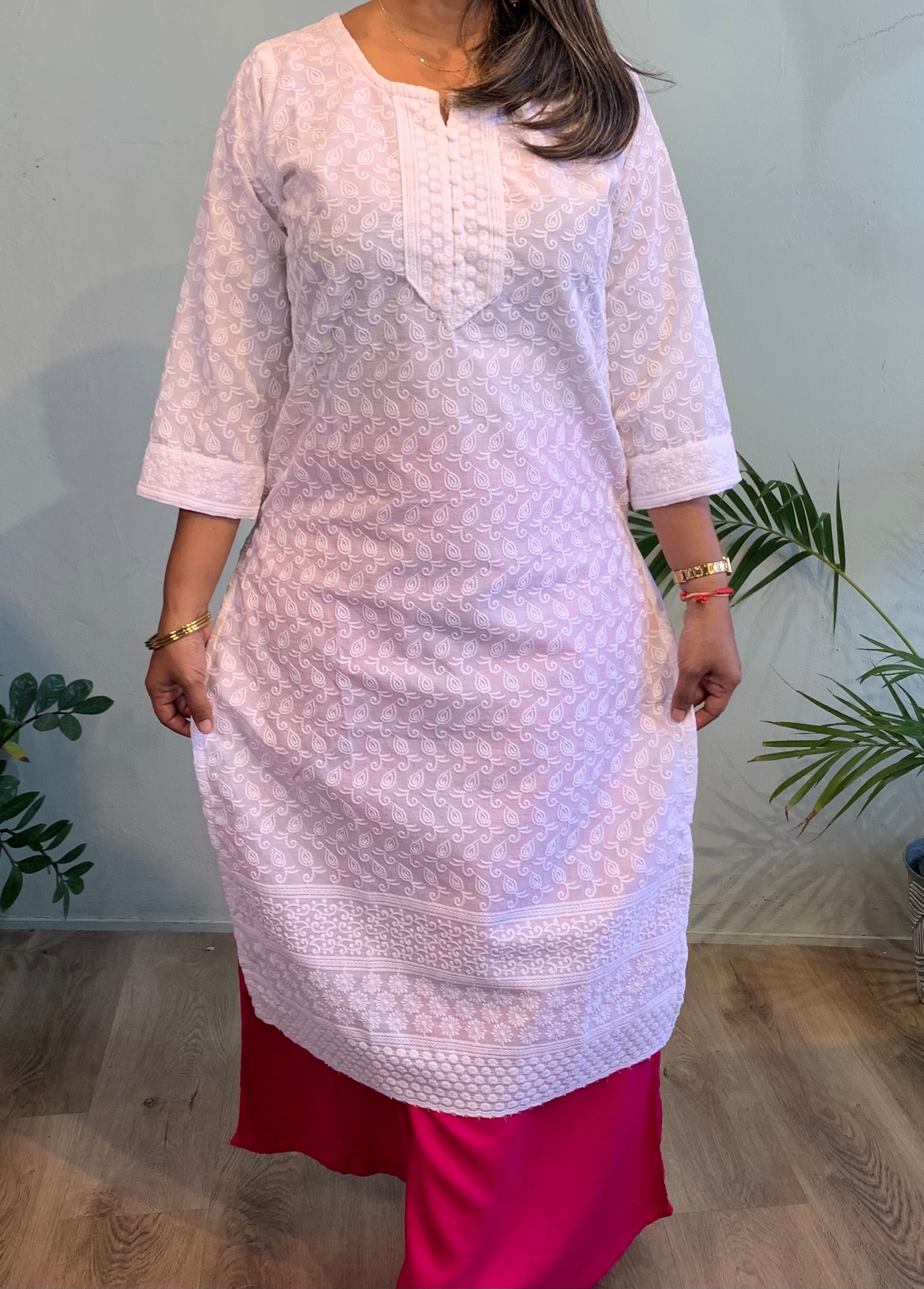 Neel Embroidered Kurti