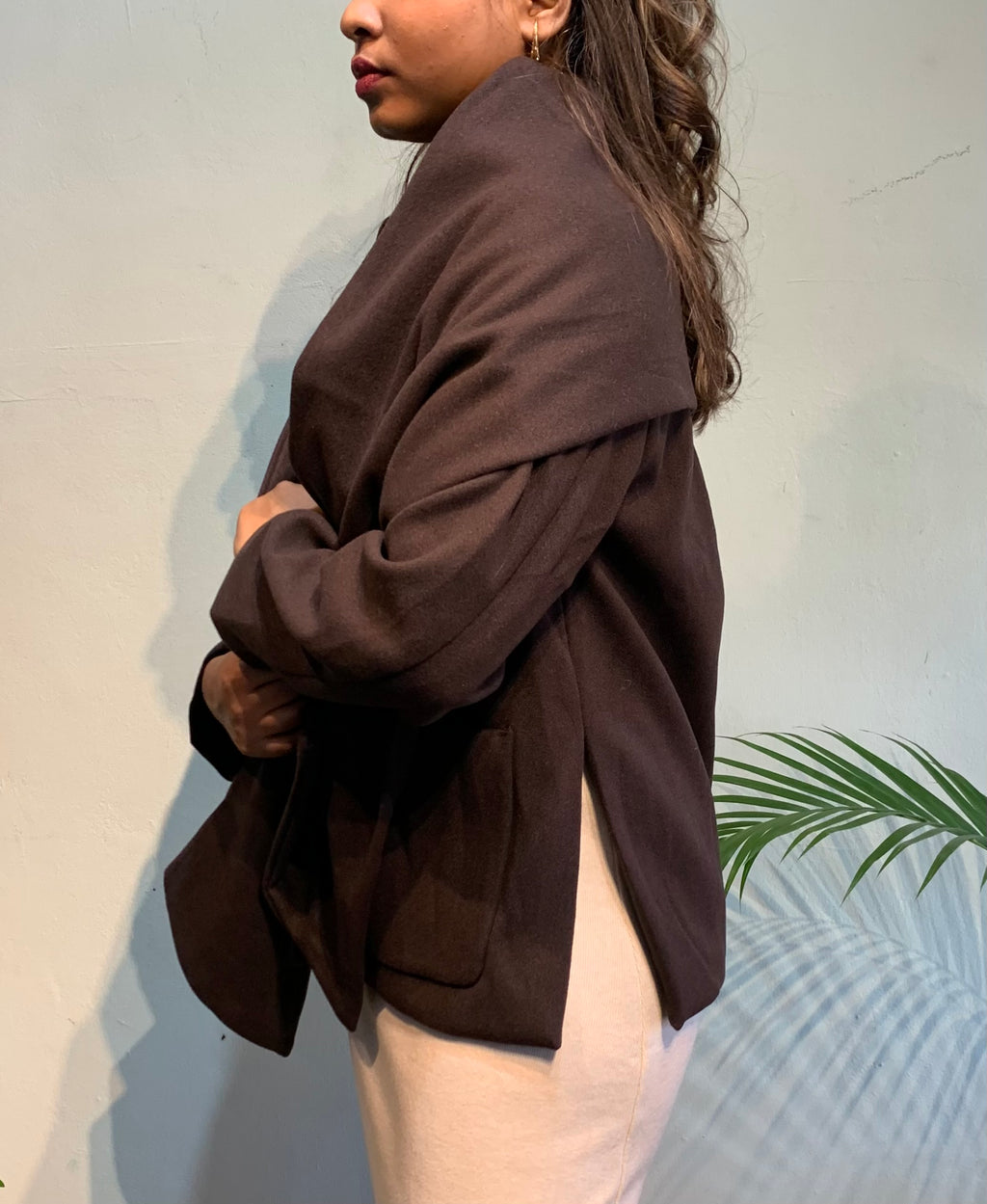 Irela coat with shawl