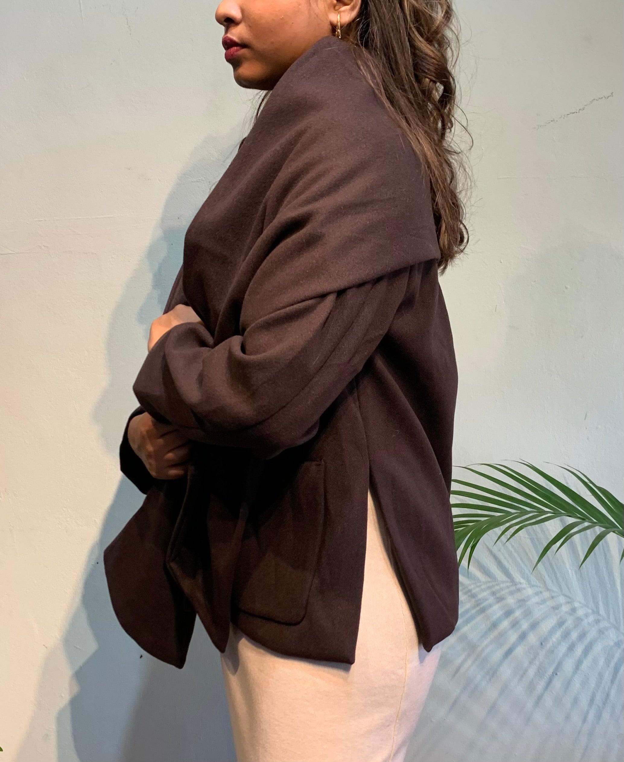 Irela coat with shawl