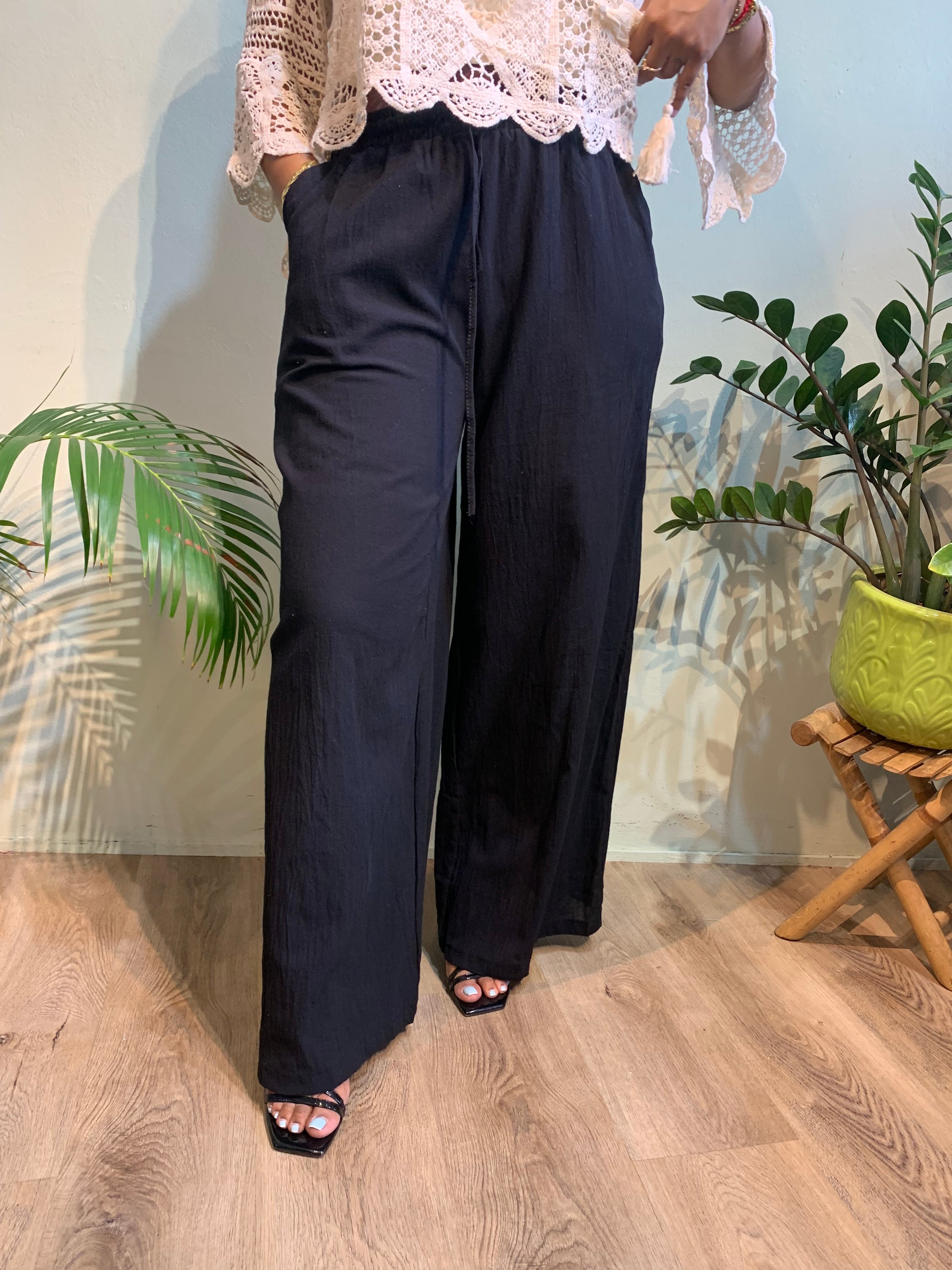 Wide leg effortless pants