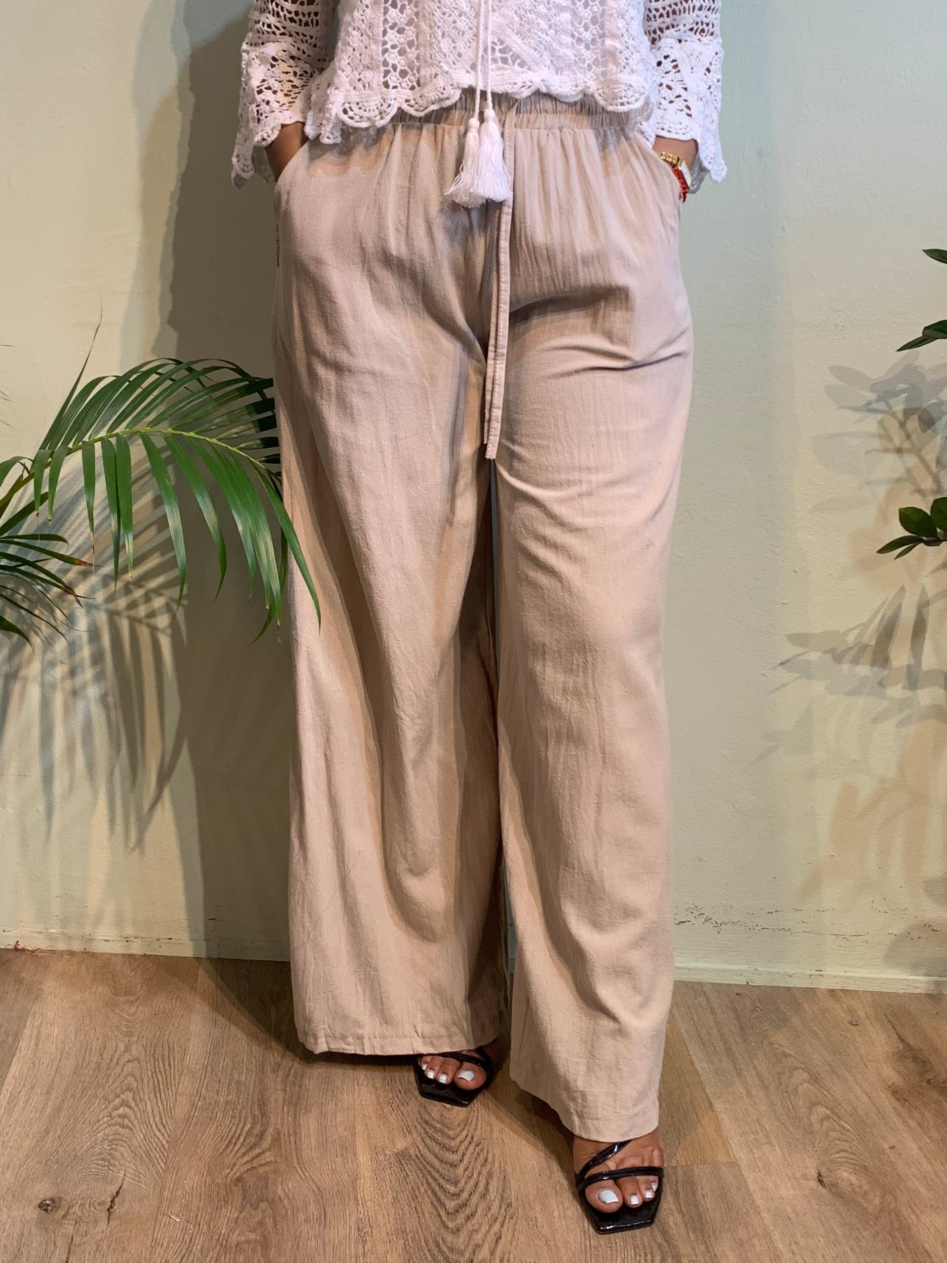 Wide leg effortless pants