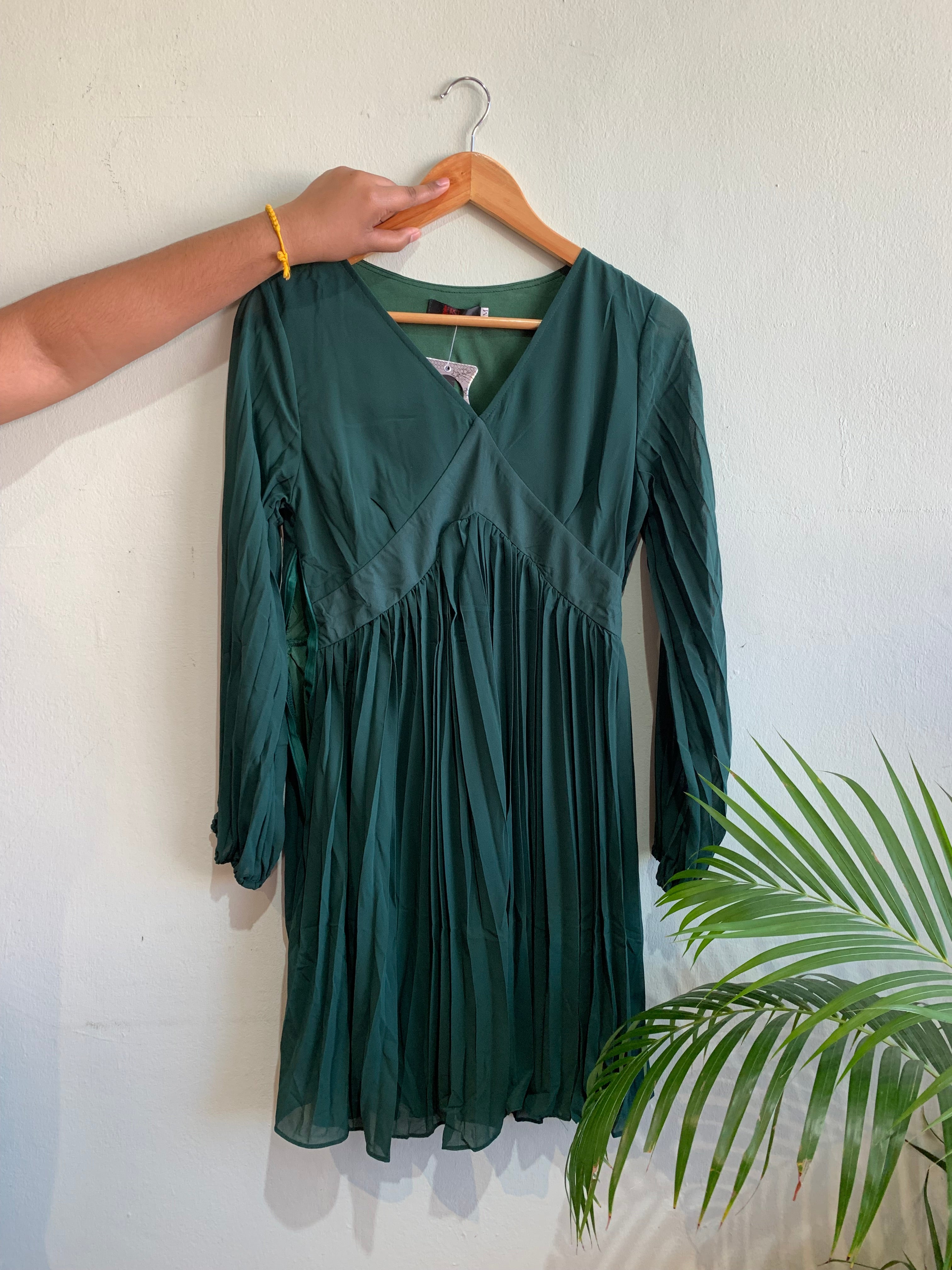 Tessa pleated dress
