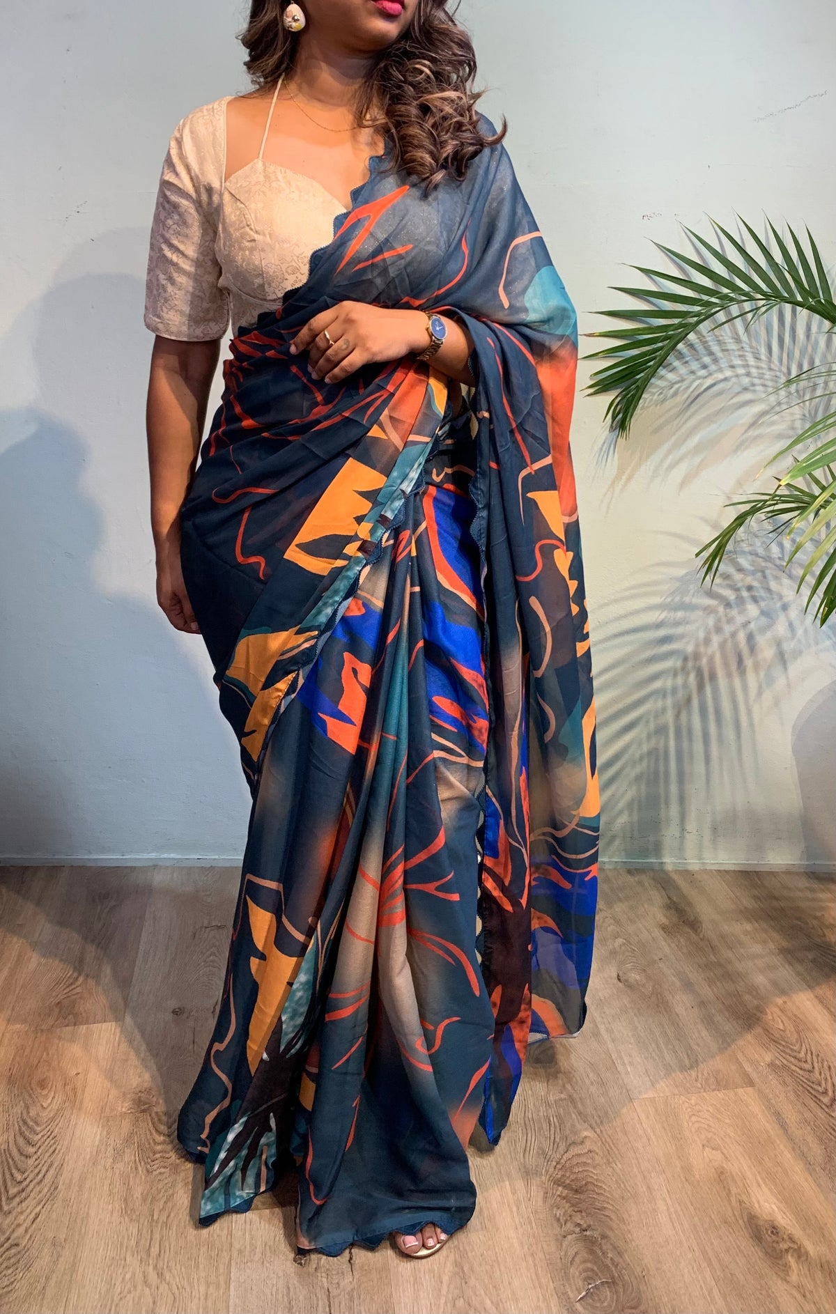 Dashee georgette silk saree