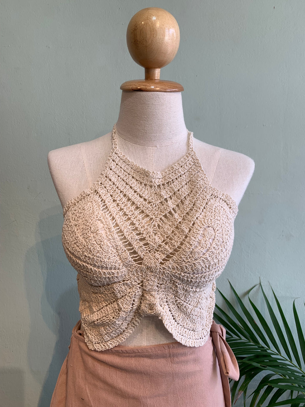 Butterfly crochet top