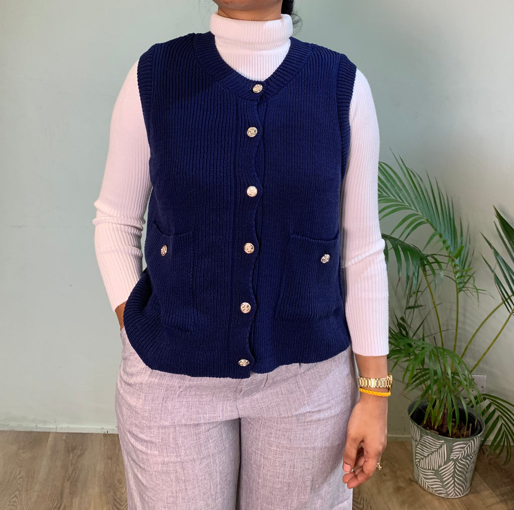 Waistcoat gold button