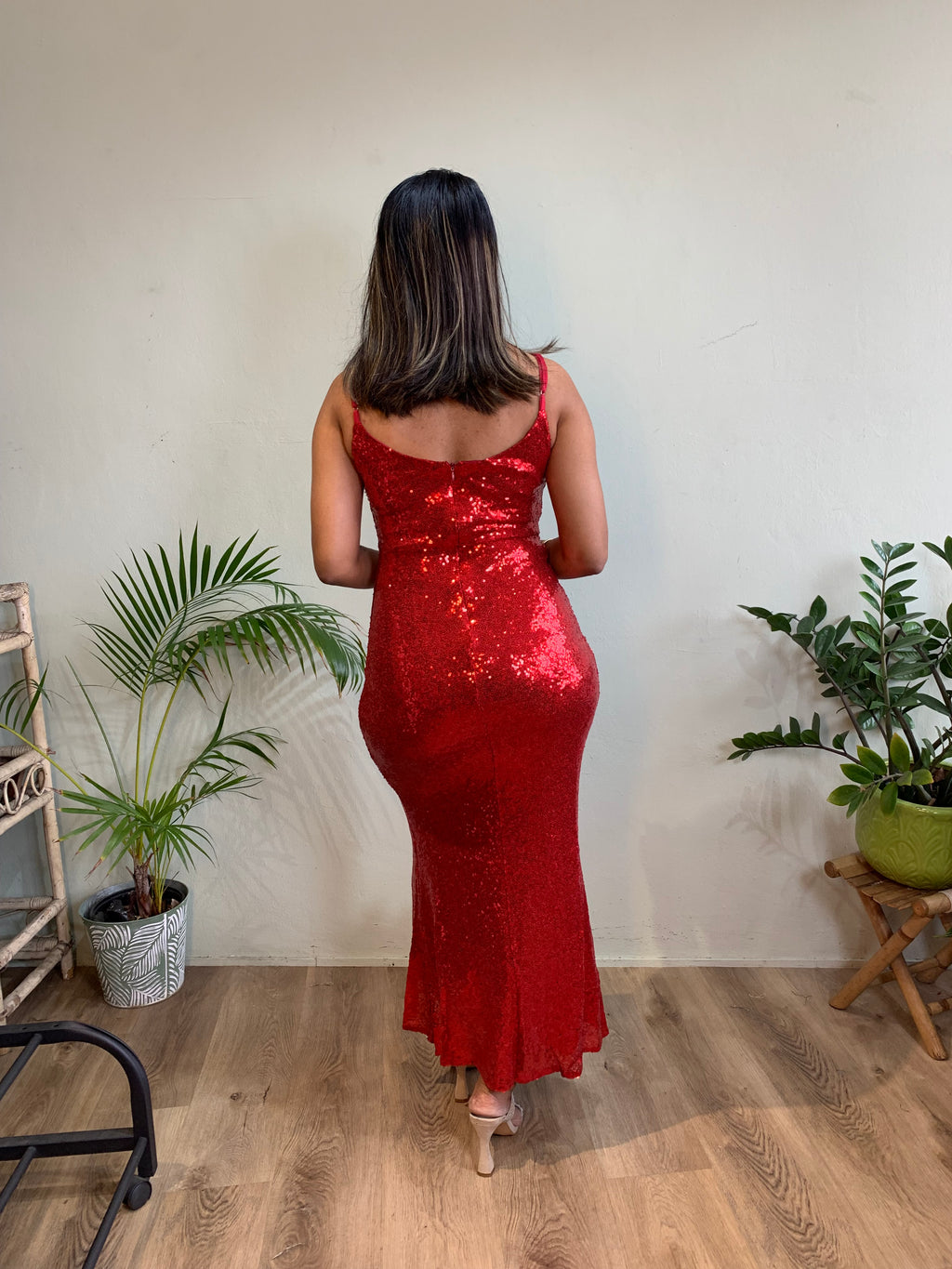 Sequin Dress Spag straps