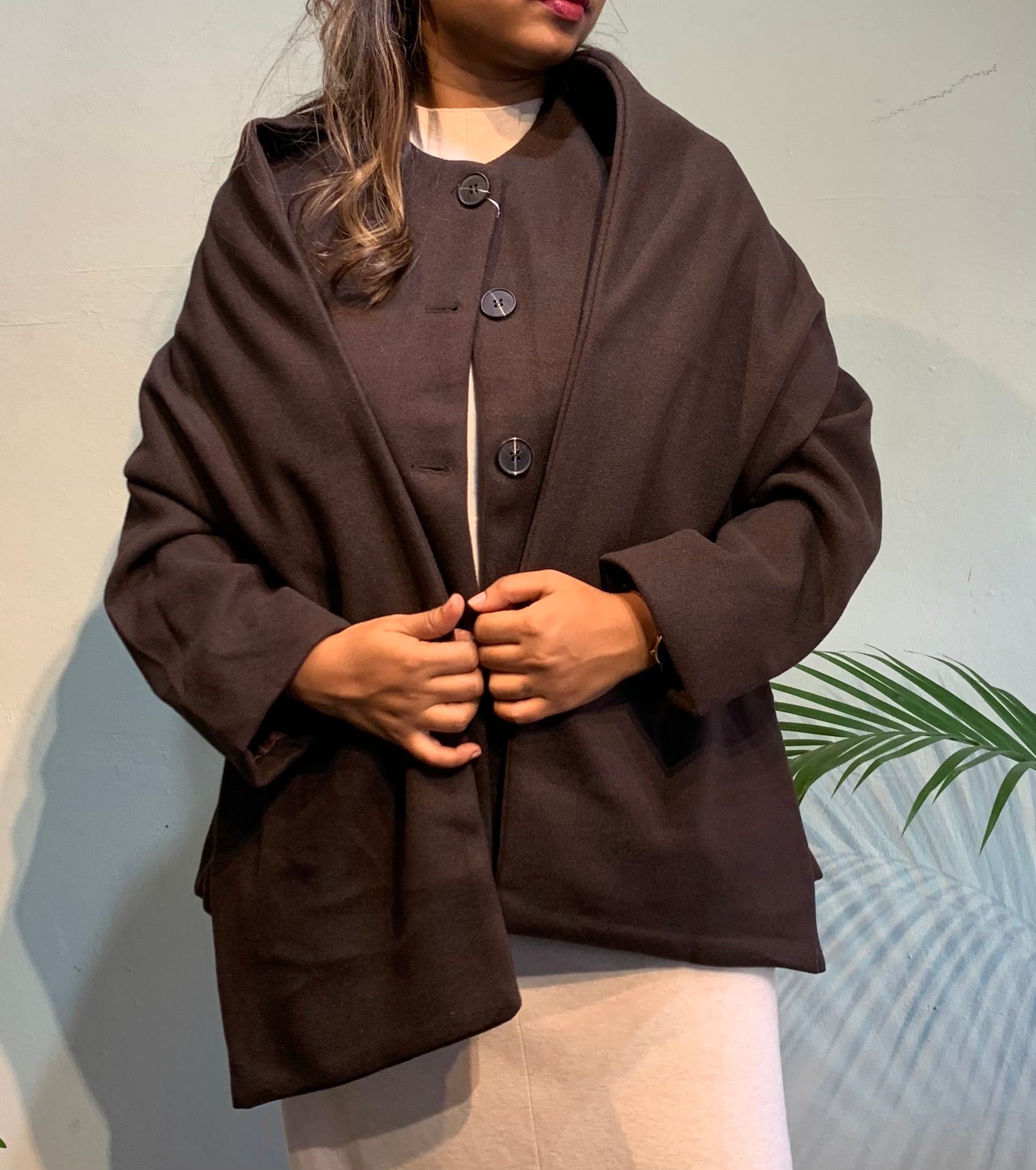 Irela coat with shawl