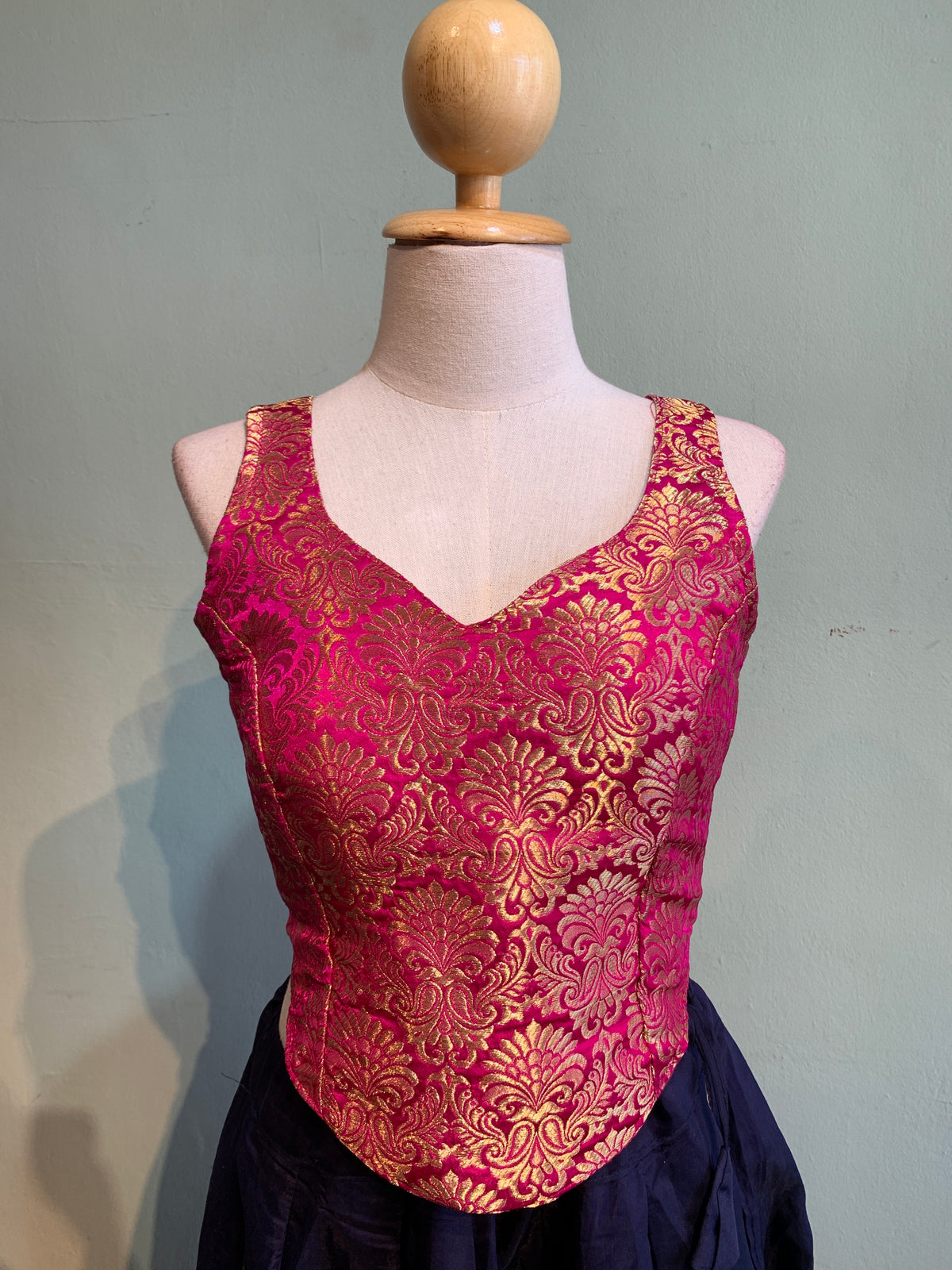 Corset choli brocade