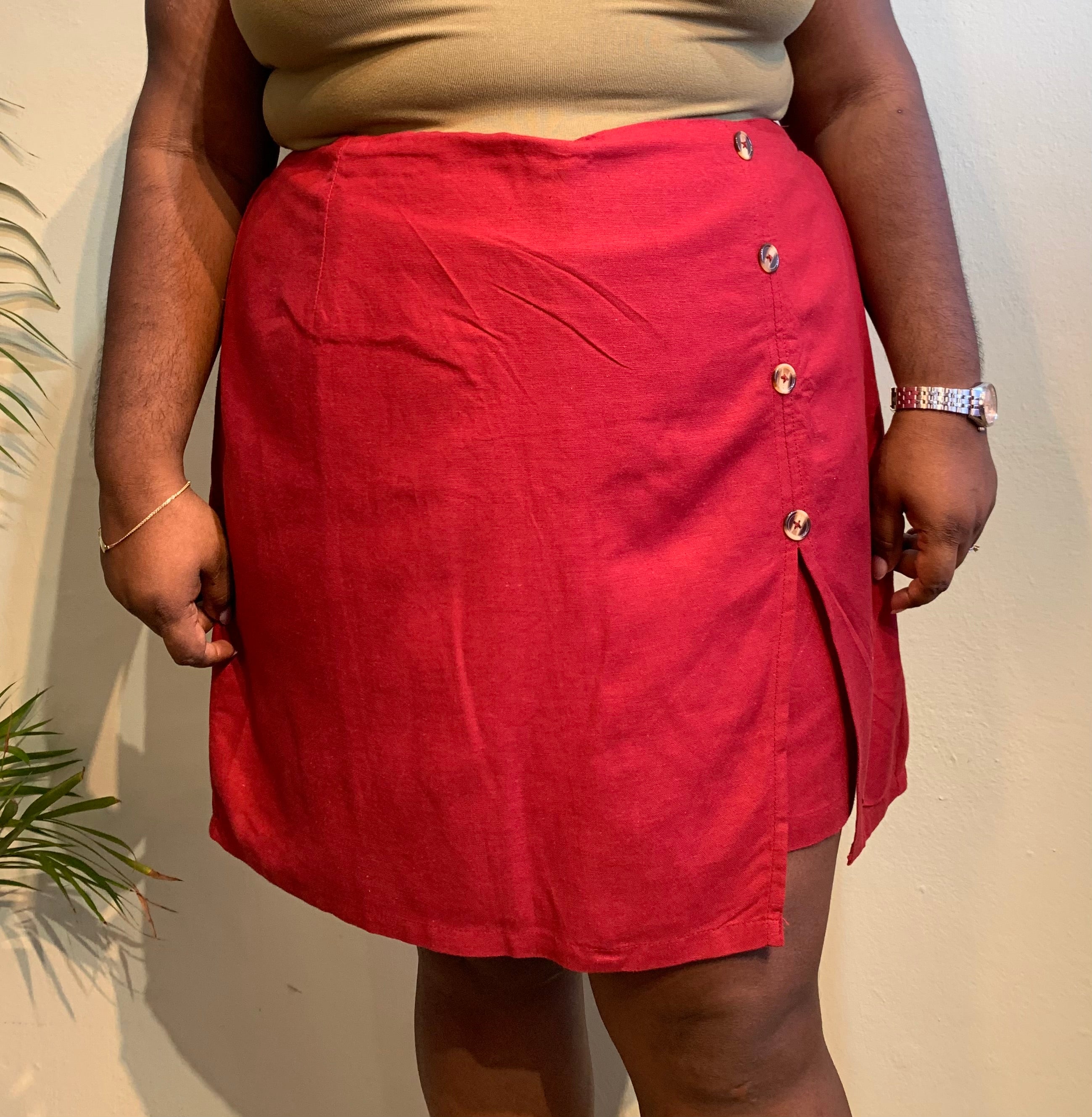 Buttoned Skort