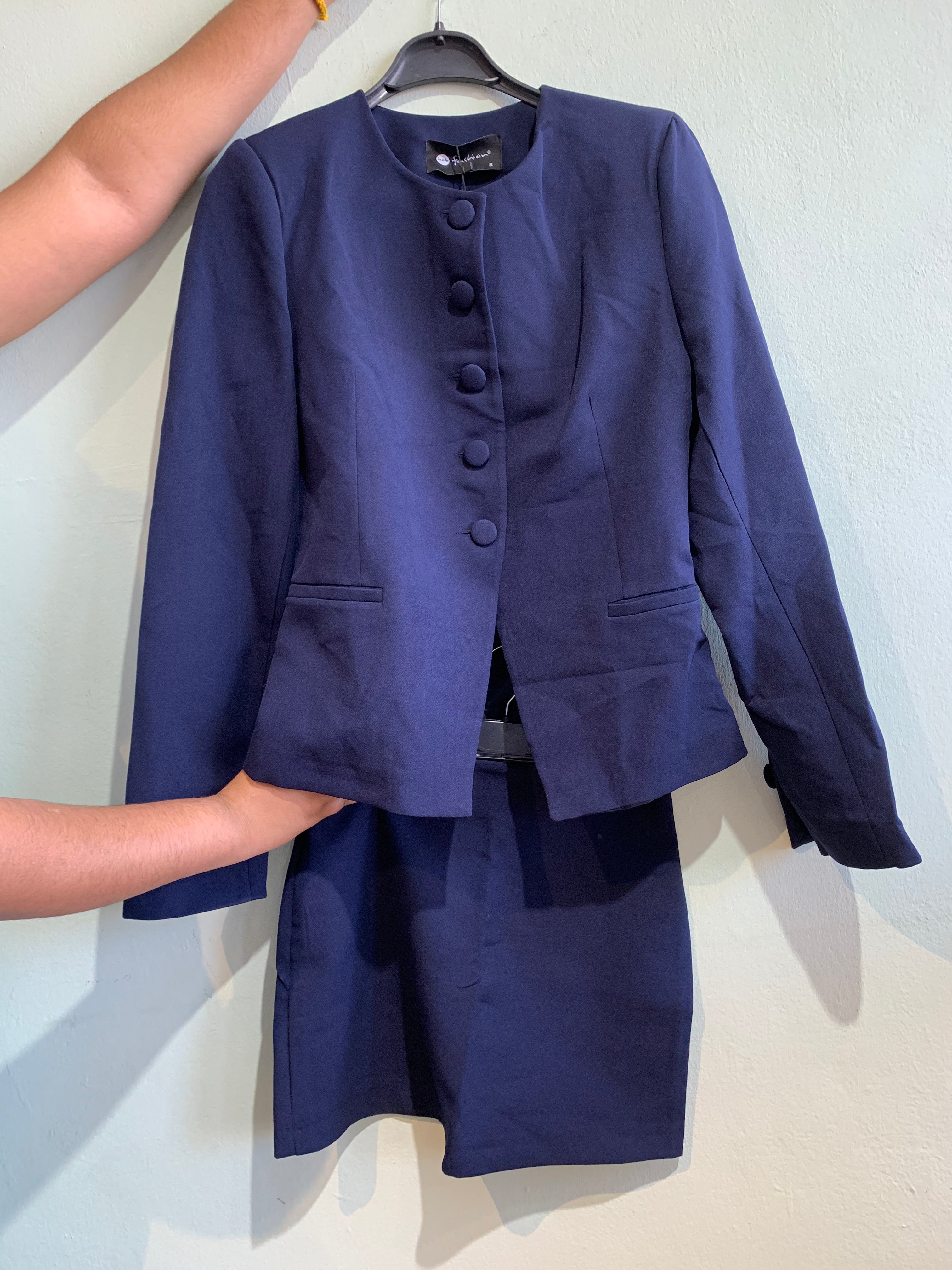 Tania Blazer Skirt Set