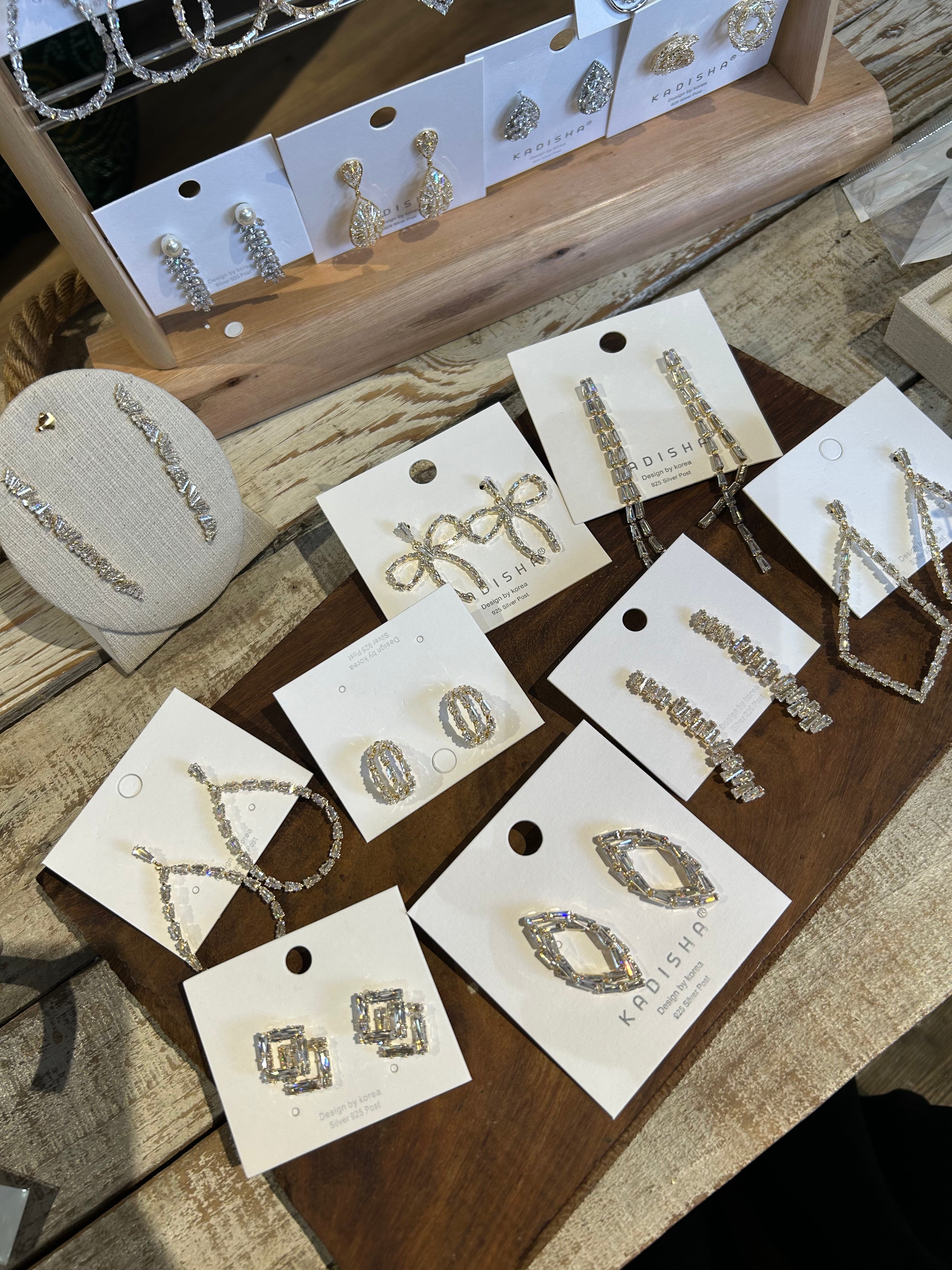 Stone earrings