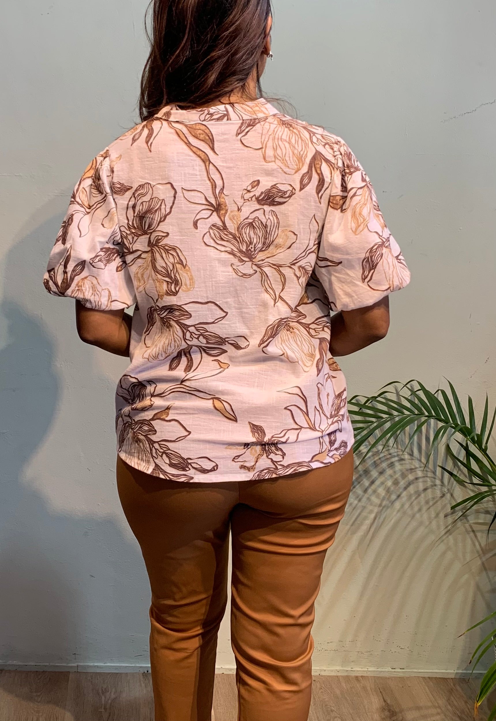 Cotton linen blouse