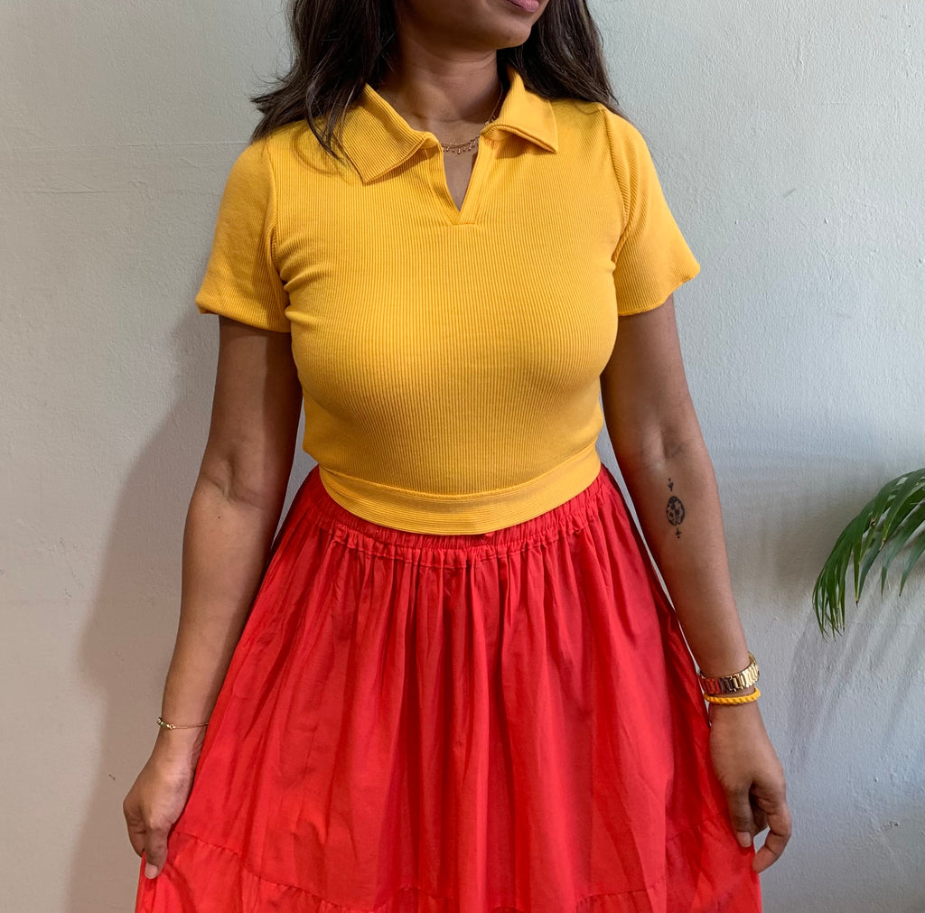 Polo Crop Top