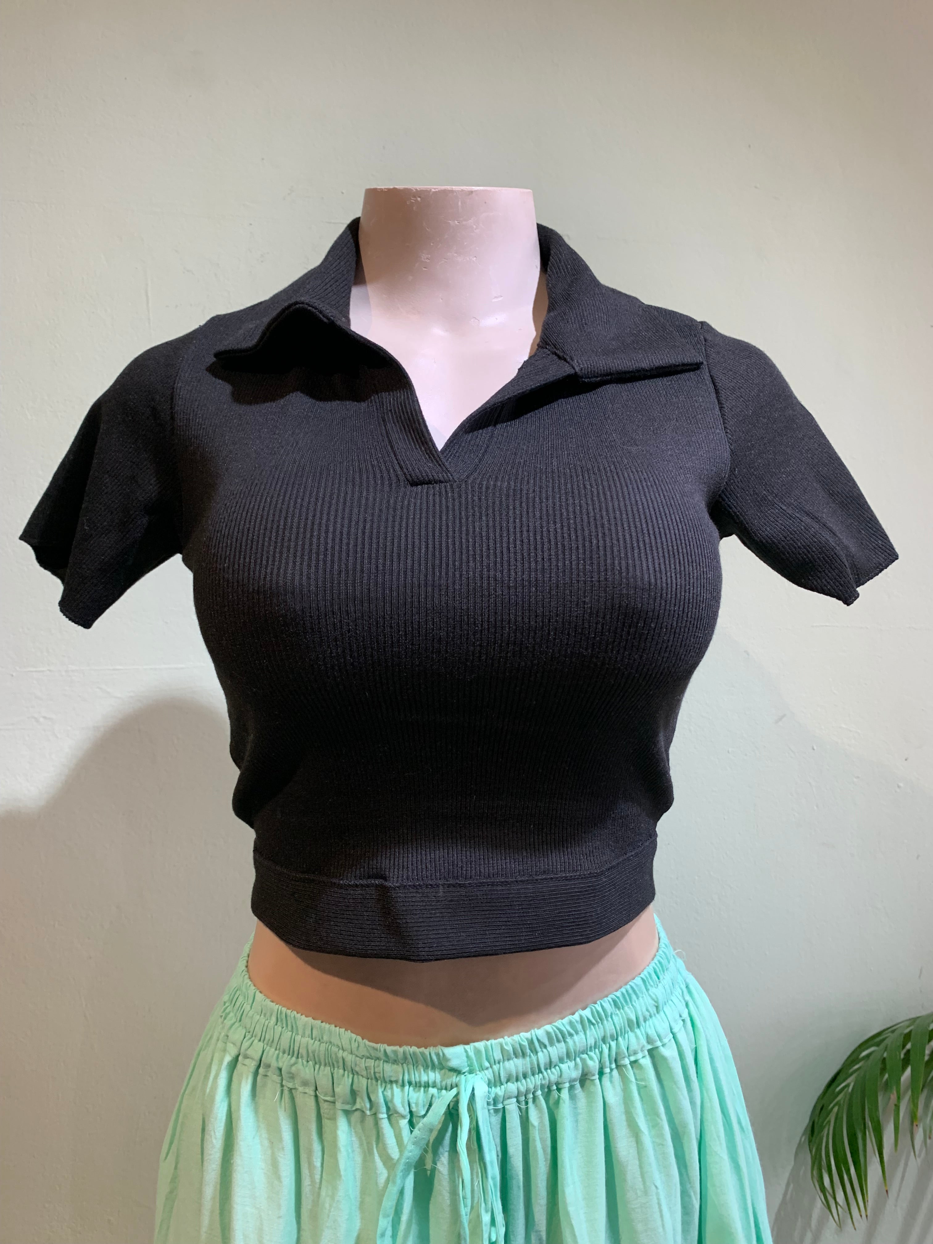 Polo Crop Top