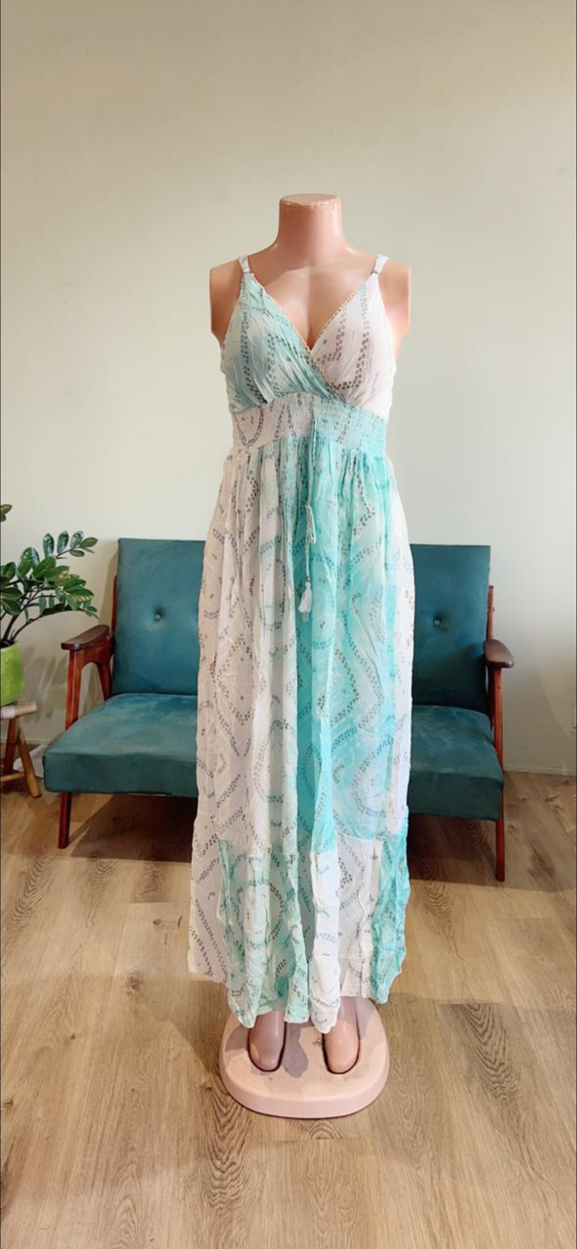 Bandhani boho dress