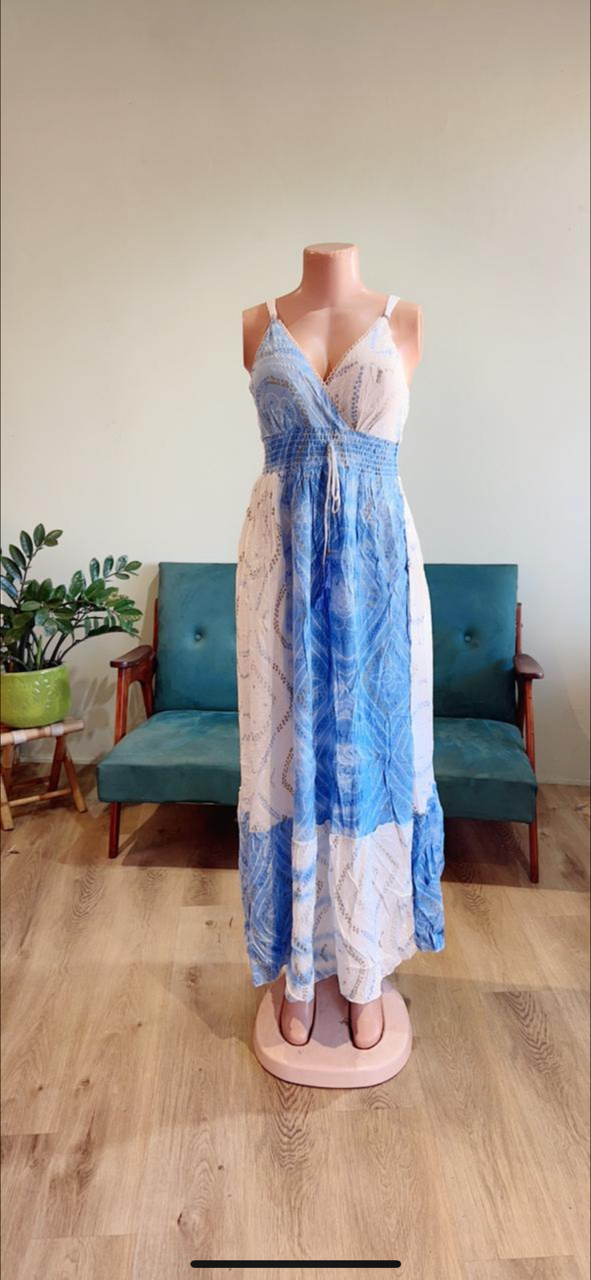 Bandhani boho dress