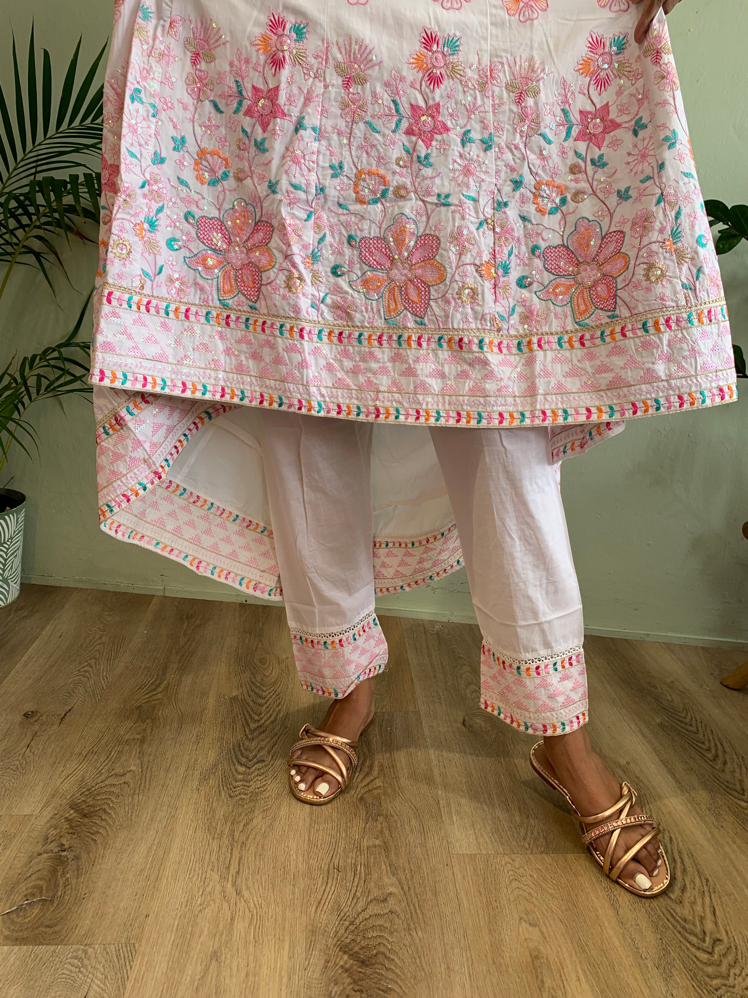 Kruti Embroidered Churidar