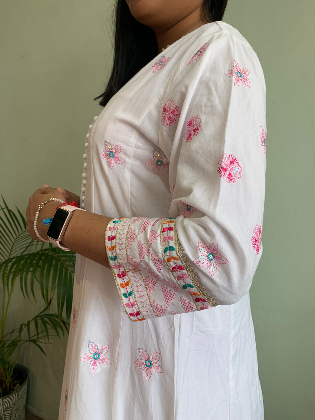 Kruti Embroidered Churidar