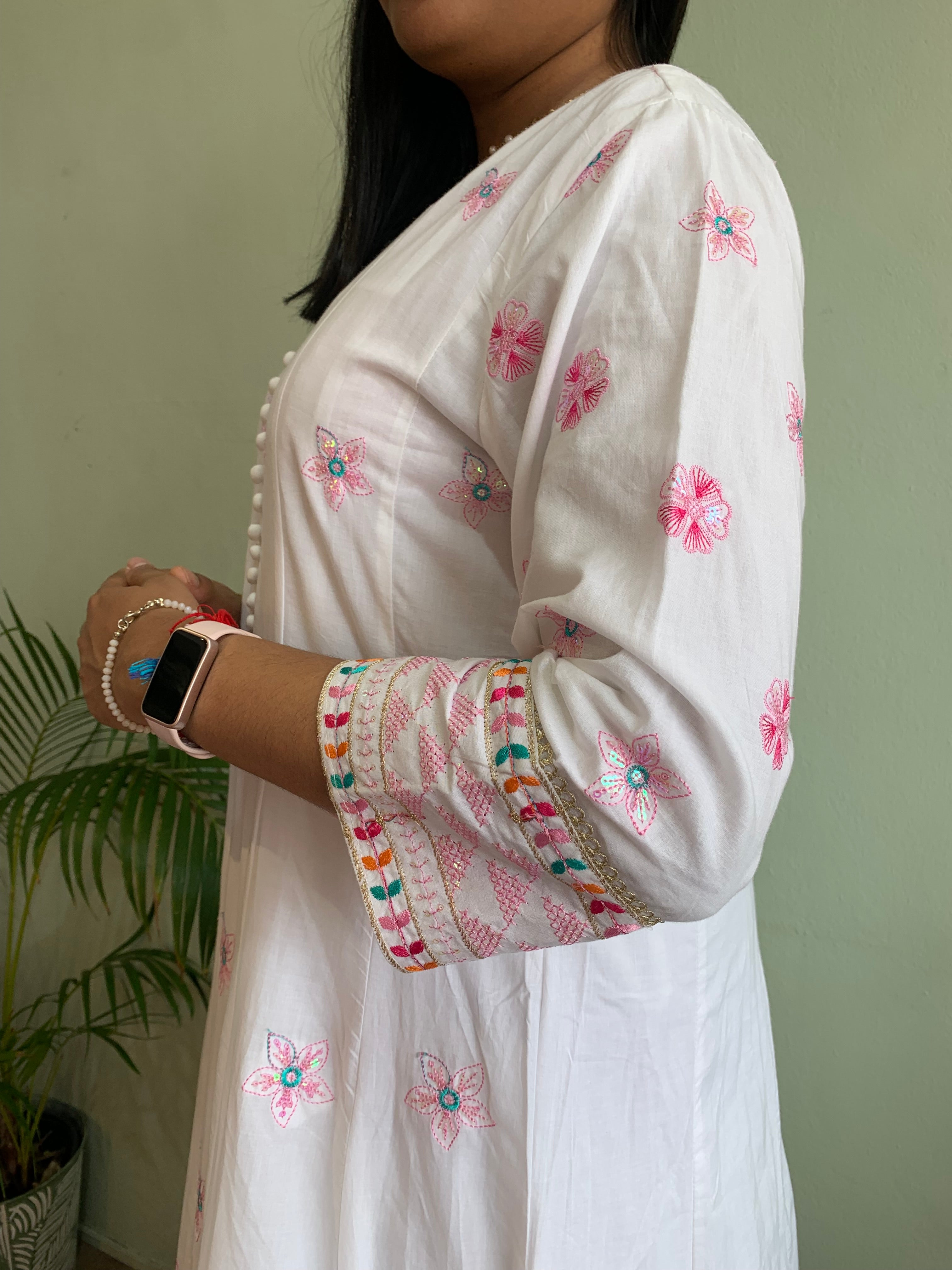 Kruti Embroidered Churidar