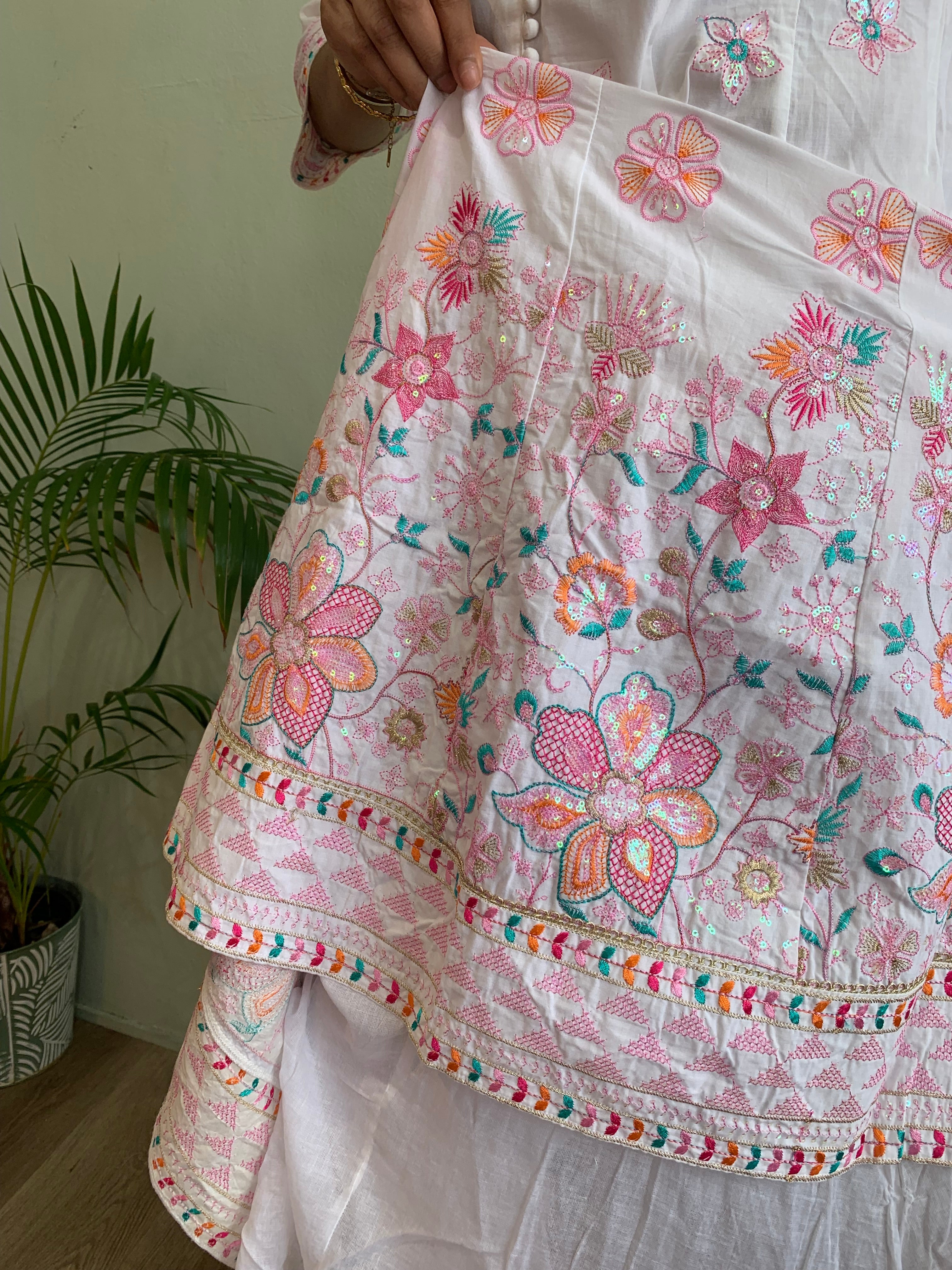 Kruti Embroidered Churidar