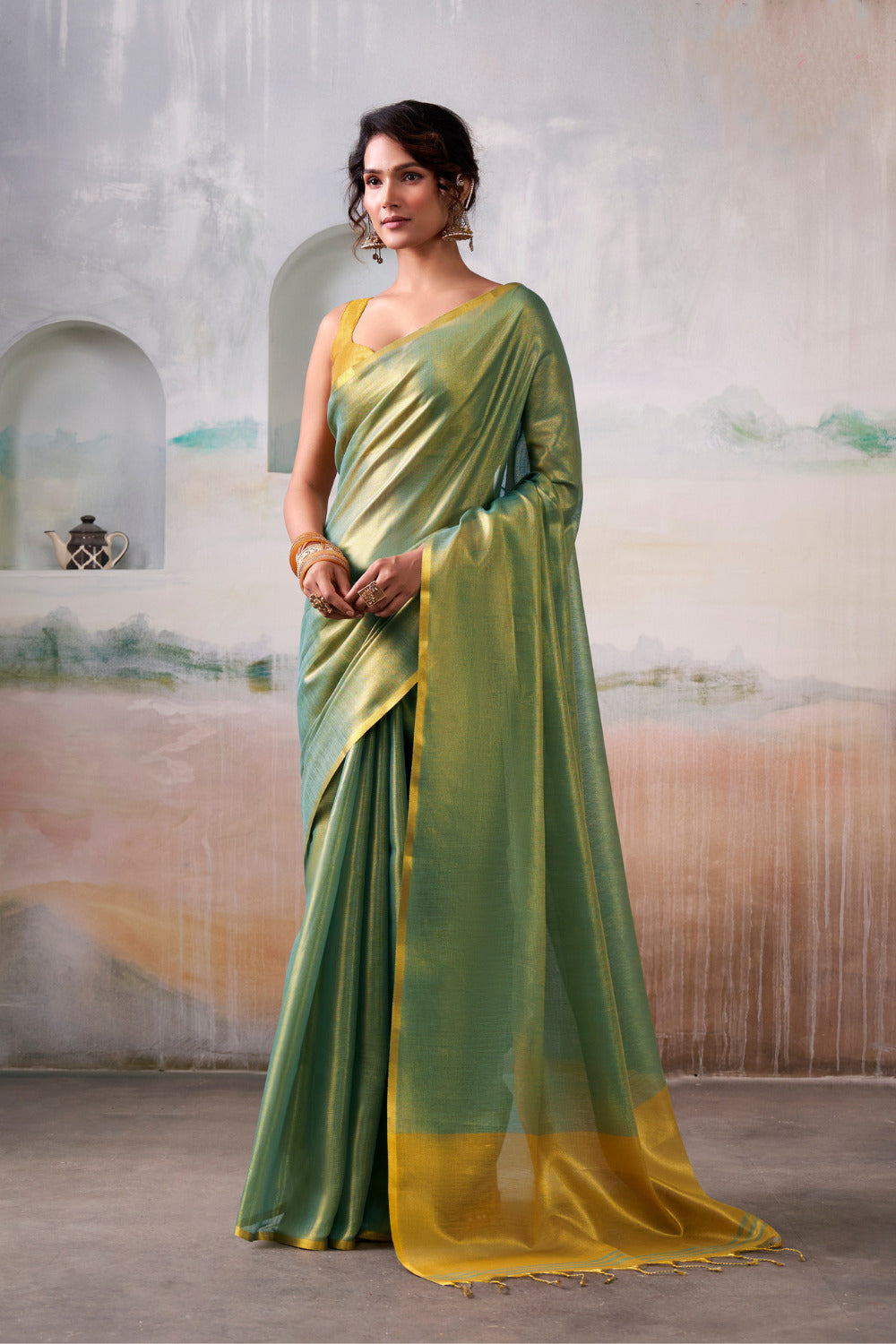 Tissue silk saree